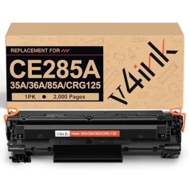 Imagem de Cartucho de toner compatível V4INK de substituição para HP 85A CE285A 35A CB435A 36A CB436A Canon 125 para HP LaserJet P1102w M1212NF M1217nfw P1505 M1522nf P1109w P1006 Canon MF3010 LBP6000 (pacote com 1)