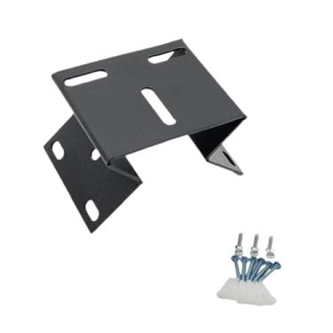 Imagem de IEUDNS Suporte de parede, suporte de montagem para câmera de vigilância por vídeo, prateleira de canto multifuncional profissional resistente para câmera, Preto