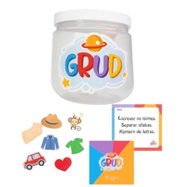 Imagem de Jogo Educativo Infantil Grud Categoria, Figuras Imantadas Coloridas, Vocabulário e Categorias Semânticas com Cards de Atividades Fonoaudiologia e Escola, Pote Acrílico Resistente