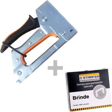 Imagem de Kit Grampeador Tapeceiro Profissional 5580 + 1000 Grampos 106/8mm Starfer