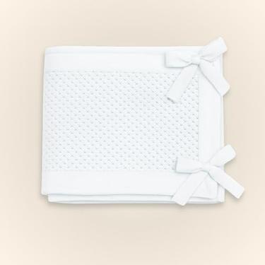 Imagem de Tela Protetora de Berço Respirável 4 Lados Flow em Tricot de Algodão Sustentável Branco – Aime Baby