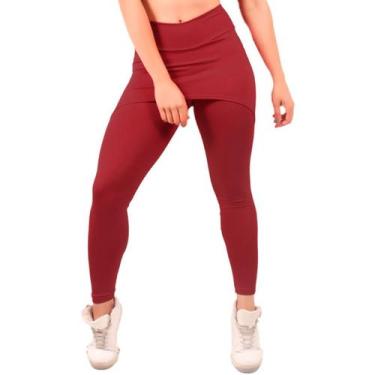 Imagem de Calça Legging Com Saia Fitness Bella Fiore Academia Tapa Bumbum Treino