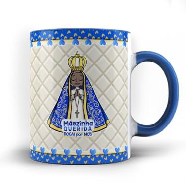Imagem de Caneca xicara Nossa Senhora Aparecida Mãezinha 25 (Preta)