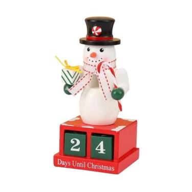 Imagem de Enfeite de Natal Calendário de Mesa Natalino Contagem Decorativo