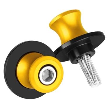 Imagem de BYYINGSUS Acessórios de motocicleta parafuso de suporte M8 bobinas deslizantes compatíveis com Z650 Z800 Z900 Z1000 Z1000SX ZX6R ZX10R Ninja 650 400 (dourado)