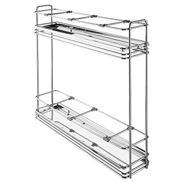 Imagem de Porta Tempero Cromado com Bandeja Inox e Corrediça Telescópica Galvanizada Masutti Copat 6041-115 x 495 x 480 mm