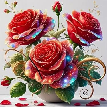 Imagem de Adesivos de vinil de PVC rosa vermelha copo adesivos à prova d'água adesivos autoadesivos para carros, laptops, caminhões, motocicletas, parede, janela, bagagem, capa de arranhão, decoração de porta