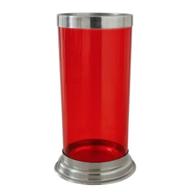 Imagem de Suporte Vela 7 Dias 18Cm Vidro E Alumínio - Cores Diversas