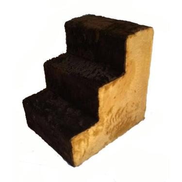 Imagem de Escada Para Cães Marrom Com Caramelo