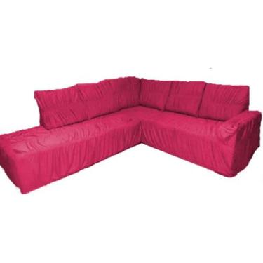Imagem de Capa de Sofa Para Canto Chaise Em Malha Gel Elasticada (Sala, Decoraçã