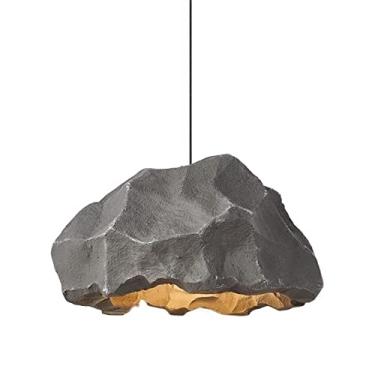 Imagem de Luminária pendente de resina, luminárias de teto de fazenda, luminária suspensa simples e moderna de cabeça única E27 para sala de estar, quarto, corredor, casa de família, exposição