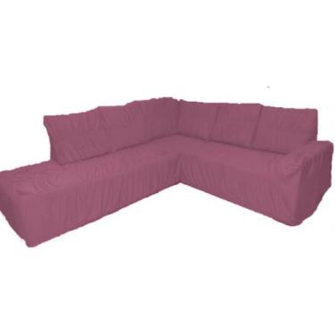 Imagem de Capa de Sofa Para Canto Chaise Em Malha Gel Elasticada (Sala, Decoraçã