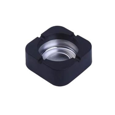 Imagem de Cinzeiro quadrado cinzeiro quadrado de plástico PP cinzeiro de mesa para escritório em casa, restaurantes, decoração de casa interna e externa, várias cores disponíveis, cinzeiro ao ar livre (preto)