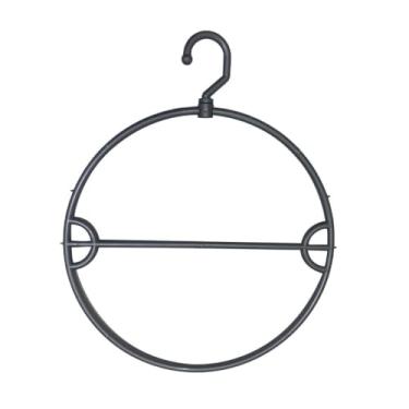 Imagem de 10 Cabide Redondo Giratório Preto/Branco/Cinza para Lingerie ou Biquíni(Cinza)