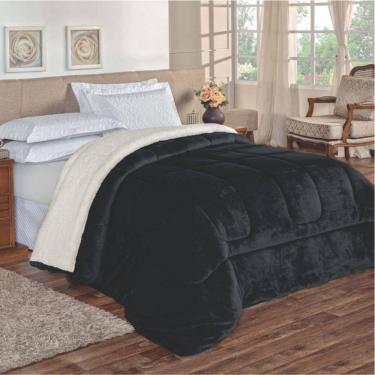 Imagem de Edredom Insinuante King Dupla Face Sherpa Carneiro Marinho