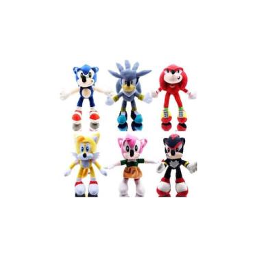 Imagem de Conjunto de brinquedos de pelúcia Sonic the Hedgehog 20 cm - Conjunto 