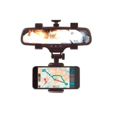 Imagem de Suporte para celular de carro, espelho retrovisor universal - Lightbek