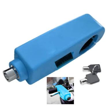 Imagem de Trava de Manete Manopla Moto Guidao Cadeado AntiFurto Freio Acelerador Embreagem Motocicleta Bike Bicicleta Proteçao