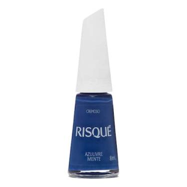 Imagem de Esmalte Risqué Coloridos Cremoso Azulivre Mente 8ml