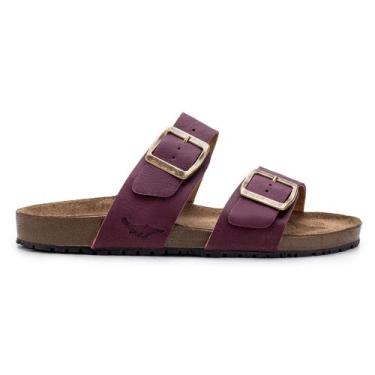 Imagem de Papete Sandália Couro Fivelas Ajuste Feminino Kifer Shoes, 38