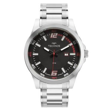 Imagem de Relógio Technos Masculino Ref: 2115nbb/1k Racer Prateado