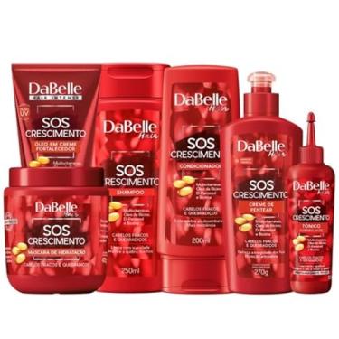 Imagem de Dabelle Reconstrução SOS Crescimento Fortalecimento Capilar Shampoo Condicionador + Máscara + Finalizador Óleo + Tônico