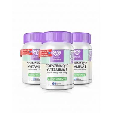 Imagem de Kit 3x Coenzima Q10 200mg Vitamina E 25mg c/60 cápsulas e 180 cápsulas no total