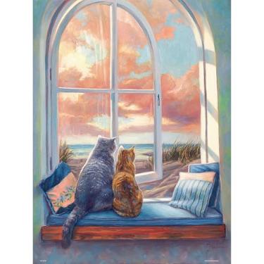 Imagem de PieceRelax Quebra-cabeças de plástico para adultos 1008 peças - Lucie Bilodeau - Aproveitando a vista jogos de mesa e presentes mais satisfatórios, sem necessidade de tapete de quebra-cabeça [U1055]