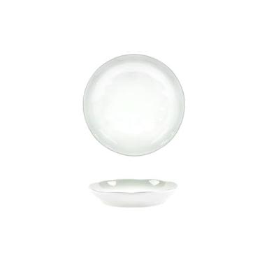 Imagem de Cor de cerâmica sob o esmalte, cor sólida, pratos criativos, prato redondo requintado de 18 cm de profundidade