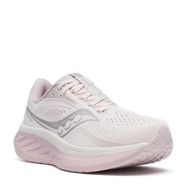 Imagem de Saucony Tênis feminino Ride 18, Lua/Woodrose, 10 Wide