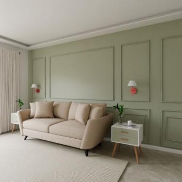 Imagem de Kit 2 Arandelas De Parede Quarto Dormitorio Cabeceira Lateral Lavabo Banheiro Hall De Entrada Corredor Cupula Algodao + Lampada Luz Fria (Rose Gold Cupula Branco)