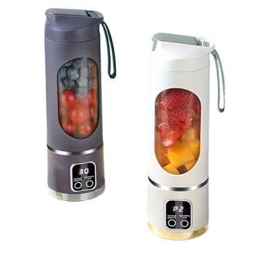 Imagem de Mini Liquidificador Portátil Blender Personal Juice Cup 8 Lâminas Recarregável - Shakeira Elétrica com Copo para Viagens, Academia e Smoothies(Aleatorio)