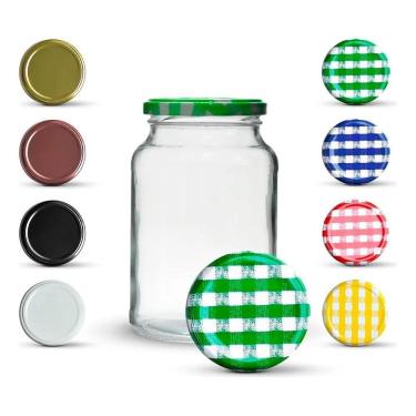 Imagem de 2X 15 Potes De Vidro Conserva 600Ml + Tampas Metálicas E Lac