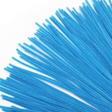 Imagem de Limpadores de cachimbo azul escuro, 100 peças, limpadores de cachimbo para artesanato, hastes de chenille para projetos de decoração DIY, LCS.