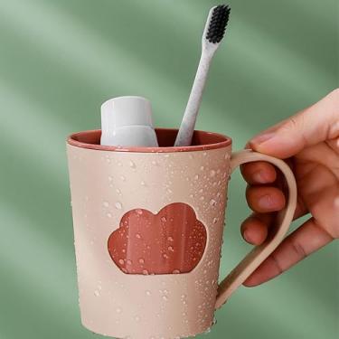 Imagem de Copo de escova de dentes Copos de enxaguante bucal fáceis de reutilizáveis para banheiro 301 a 400 ml