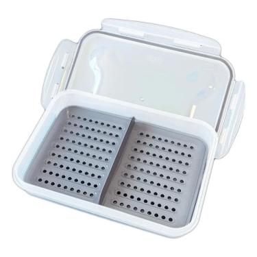 Imagem de 2X Porta Frios 100% Hermético Com Divisor De Alimentos E Tra