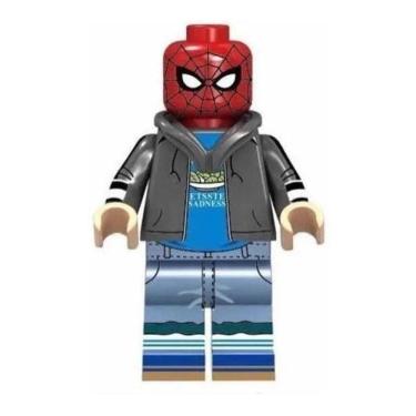 Imagem de Boneco Blocos De Montar Homem Aranha Peter Parker Spiderman