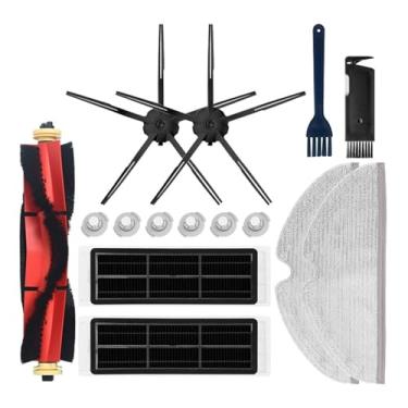 Imagem de HEPA Filter Mop Cloth Side/Main Brush Cover Compatible With XiaoMi Roborock S5 S50 S51 S55 S6 S60 S6 Pure Water Tank Dust Box Spare Parts(Dark Khaki)