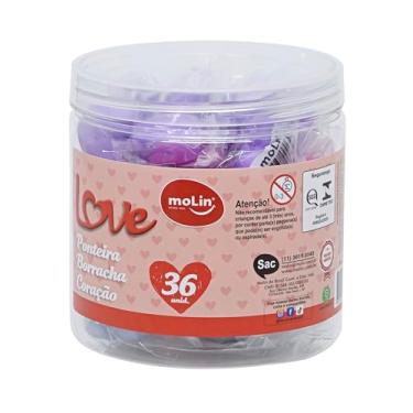 Imagem de Borracha Ponteira Coracao Cores Sortidas-Pote-36-81695