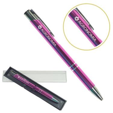 Imagem de Caneta Personalizada Cursos Metal Profissional Coloridas Agronomia - o
