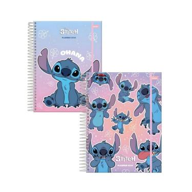 Imagem de Planner Espiral Stitch 2024 Foroni Capa Dura 80 Folhas
