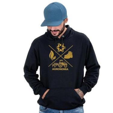 Imagem de Blusa Moletom Masculina Agronomia Bolso Canguru Conforto - Campero, GG