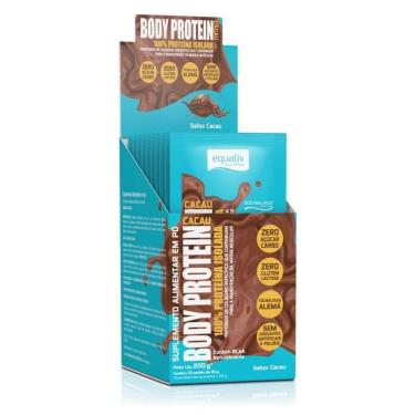 Imagem de Body Protein Display 10 Sachês 20g Sabor Cacau
