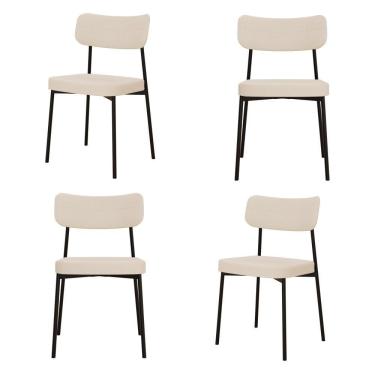 Imagem de Cadeira Mynna Fixa C/4 Pes 525 X 470 X 790 Mm C/4 Un. Corriente Areia Corriente Areia