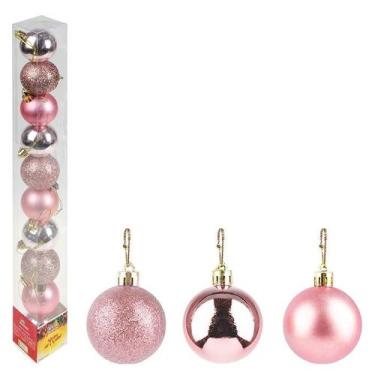 Imagem de Bolinha de Natal 2,5cm - Cor Rose - ZEIN