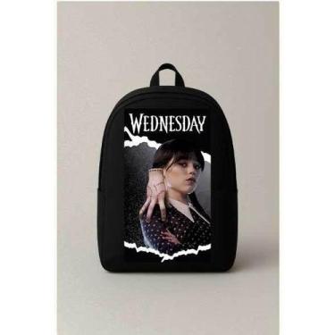 Imagem de Mochila Escolar Estampada Wandinha Bolsa Ideal Para Passeios e Viagens