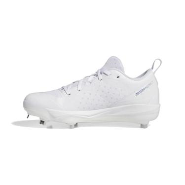 Imagem de adidas Tênis feminino de softbol Adizero Instinct, branco/time azul royal/branco, 40