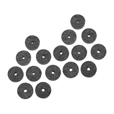 Imagem de RiToEasysports Acessórios de Substituição de Pratos Capas de Plástico de Feltro para a Maioria Dos Kits de Bateria - Melhoram a Qualidade do Som (Cinza)