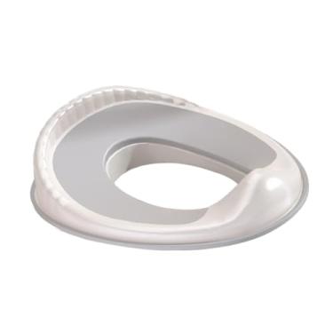 Imagem de oshhni Assento de treinamento para penico de bebê com proteção contra respingos e suporte confortável e macio para vaso sanitário infantil, vaso sanitário de, Cinza