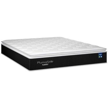 Imagem de Colchão Casal Molas Masterpocket Ensacadas Plumastar Pillow (138x188x33) - Plumatex